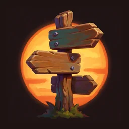 Forever Crossroads signpost logo